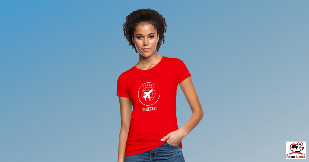 Bio T-Shirt für Damen von Reise-Liebe