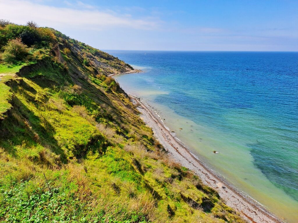 Grüner Küstenstreifen auf Hiddensee