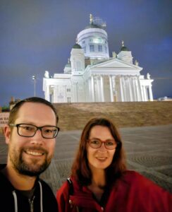 Blogger-Kollegen René Schwarz und Annika Senger in Helsiniki